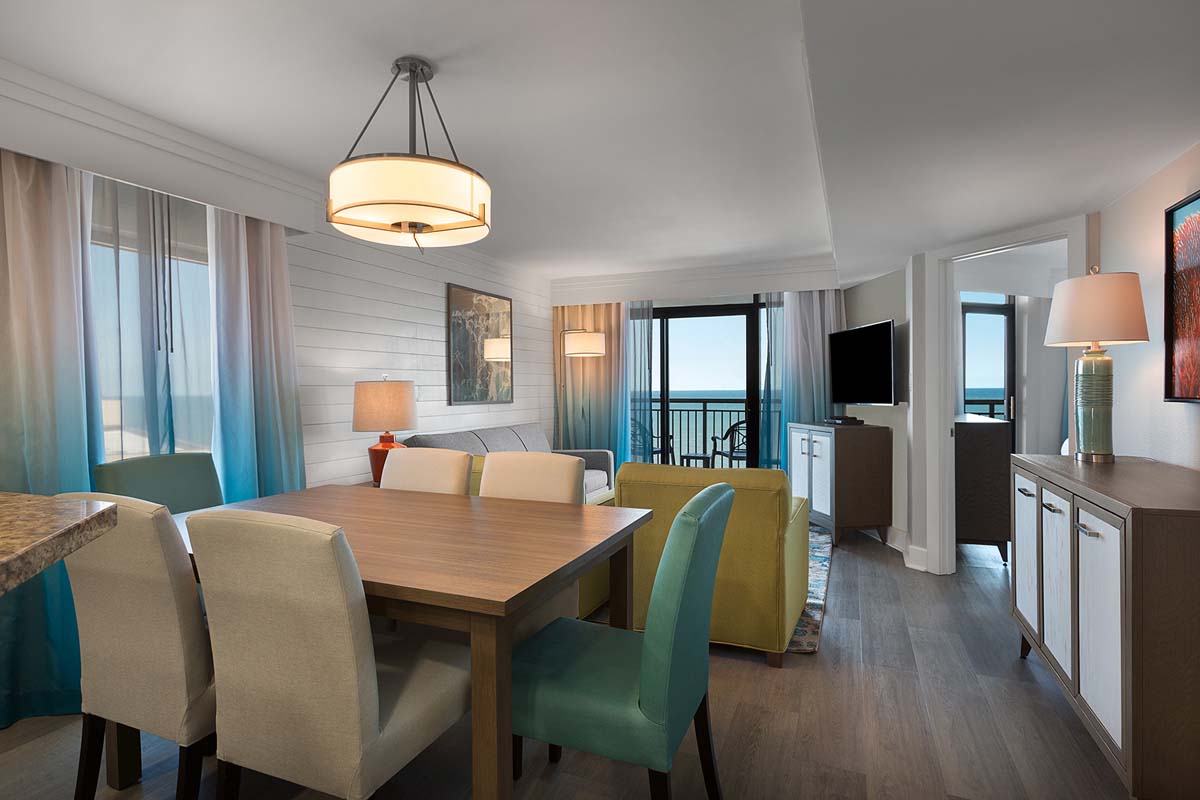 Grande Cayman Oceanfront 3 Bedroom Condo Dining Room 