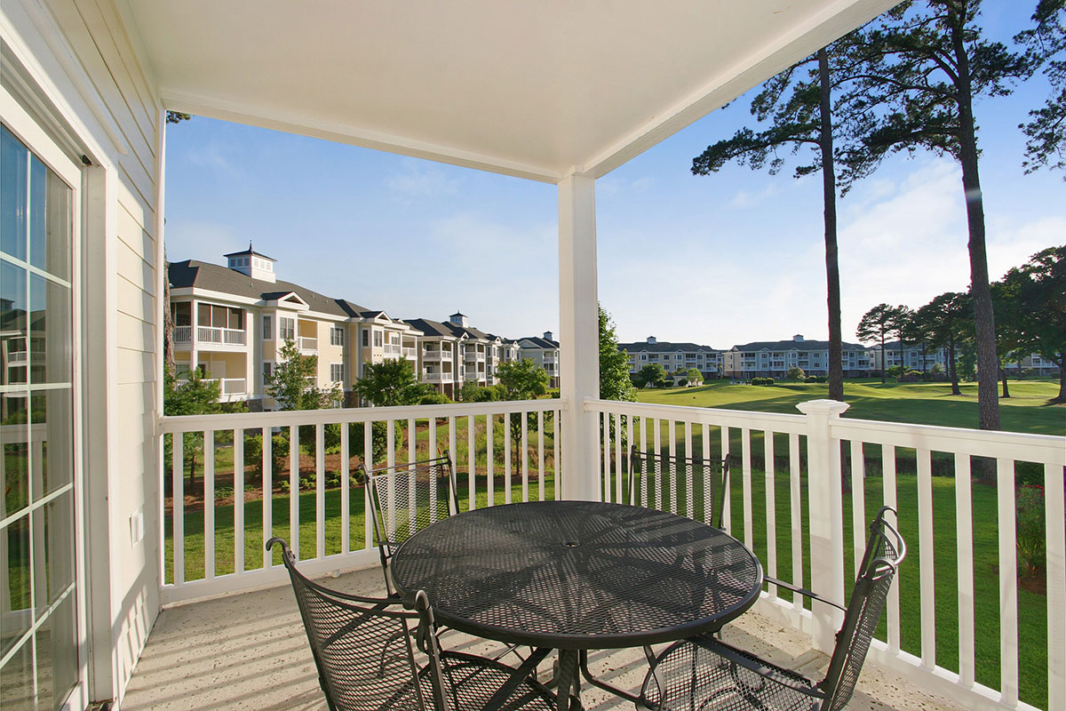 Myrtlewood Villas Balcony Golf Course View 1 