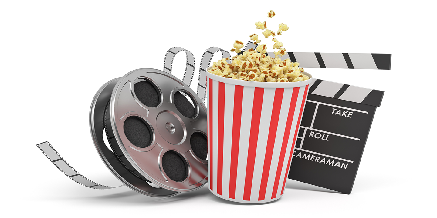 Movie Theater Popcorn And Reel 